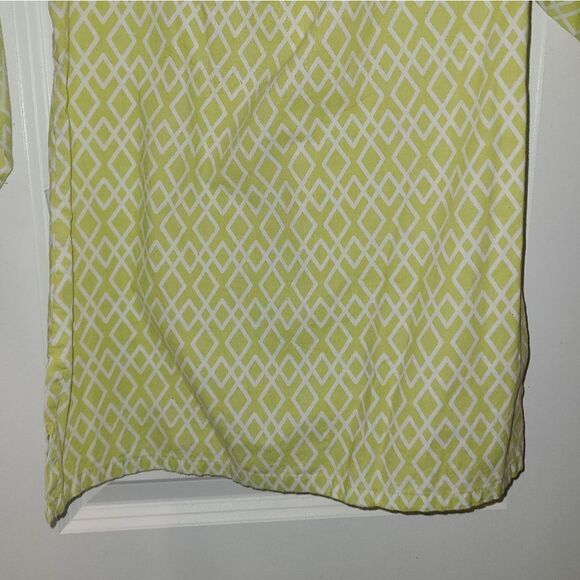Haley & The Hound Green Spring Geometric Print Blouse - Picture 8 of 9